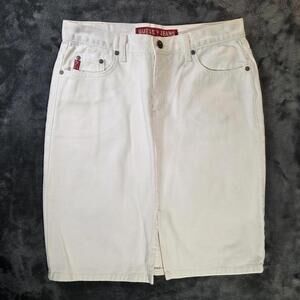 Guess Jeans White Denim Skirt Women's Sz 29 Made in the USA
